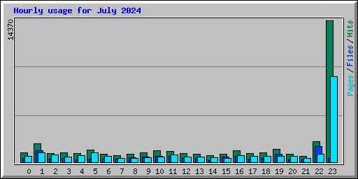 Hourly usage for July 2024